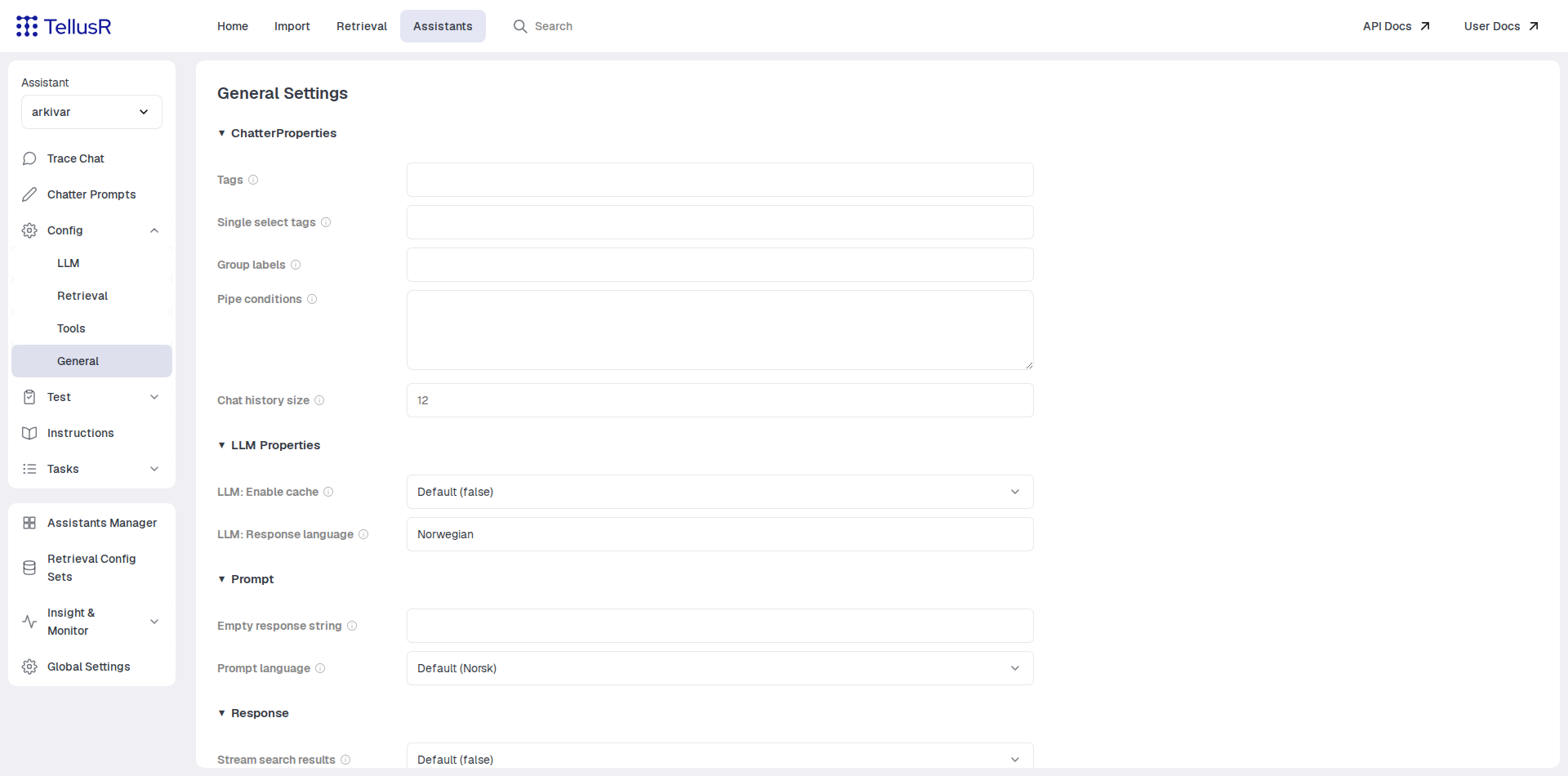 General Settings