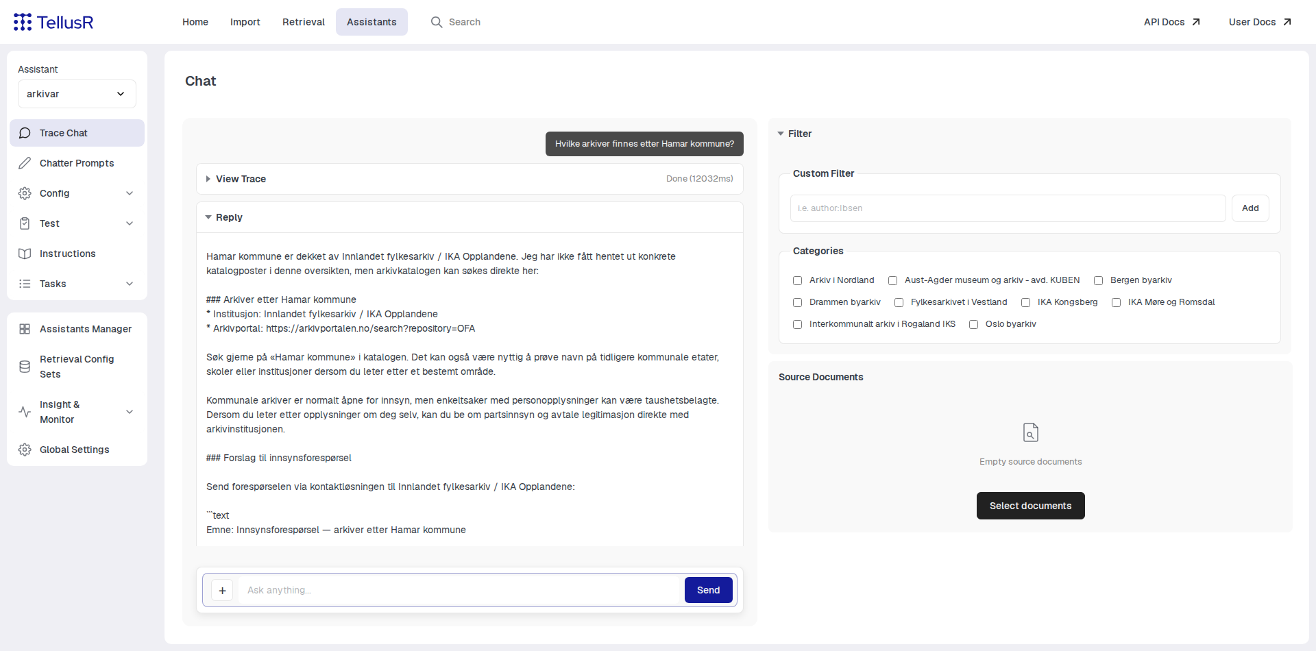 Trace Chat