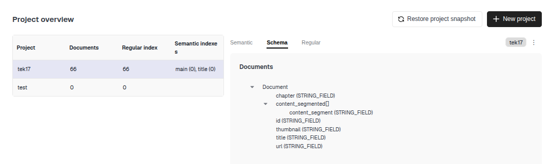 Schema example
