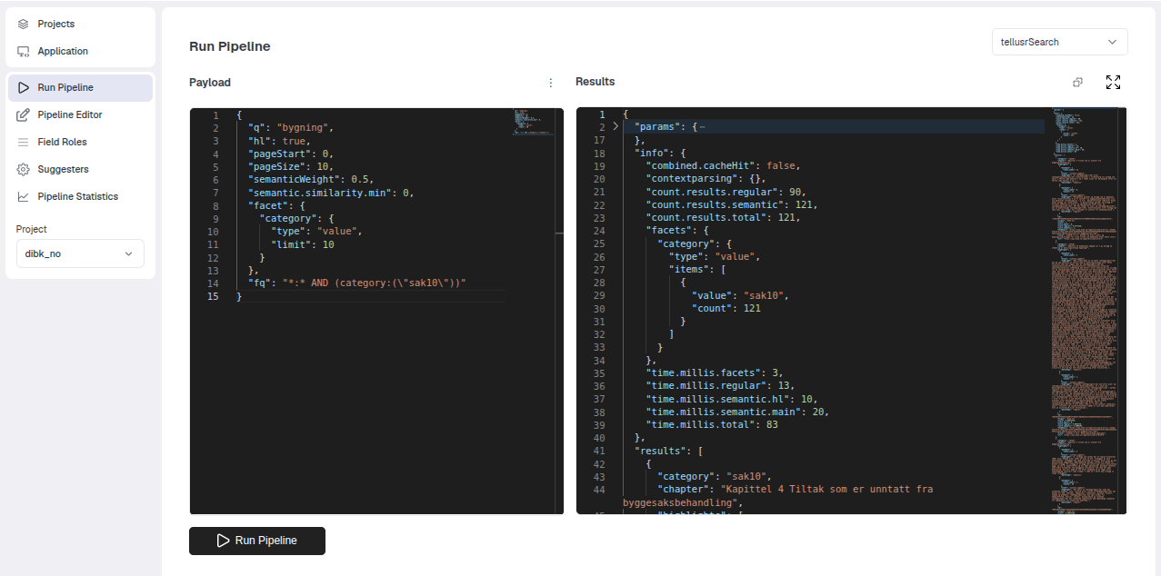 Advanced query example