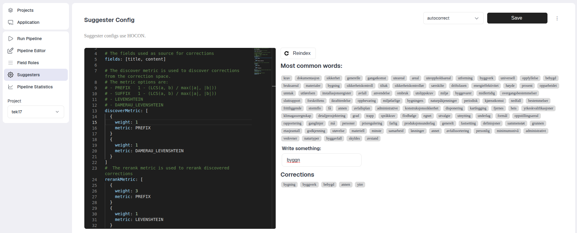Suggesters example