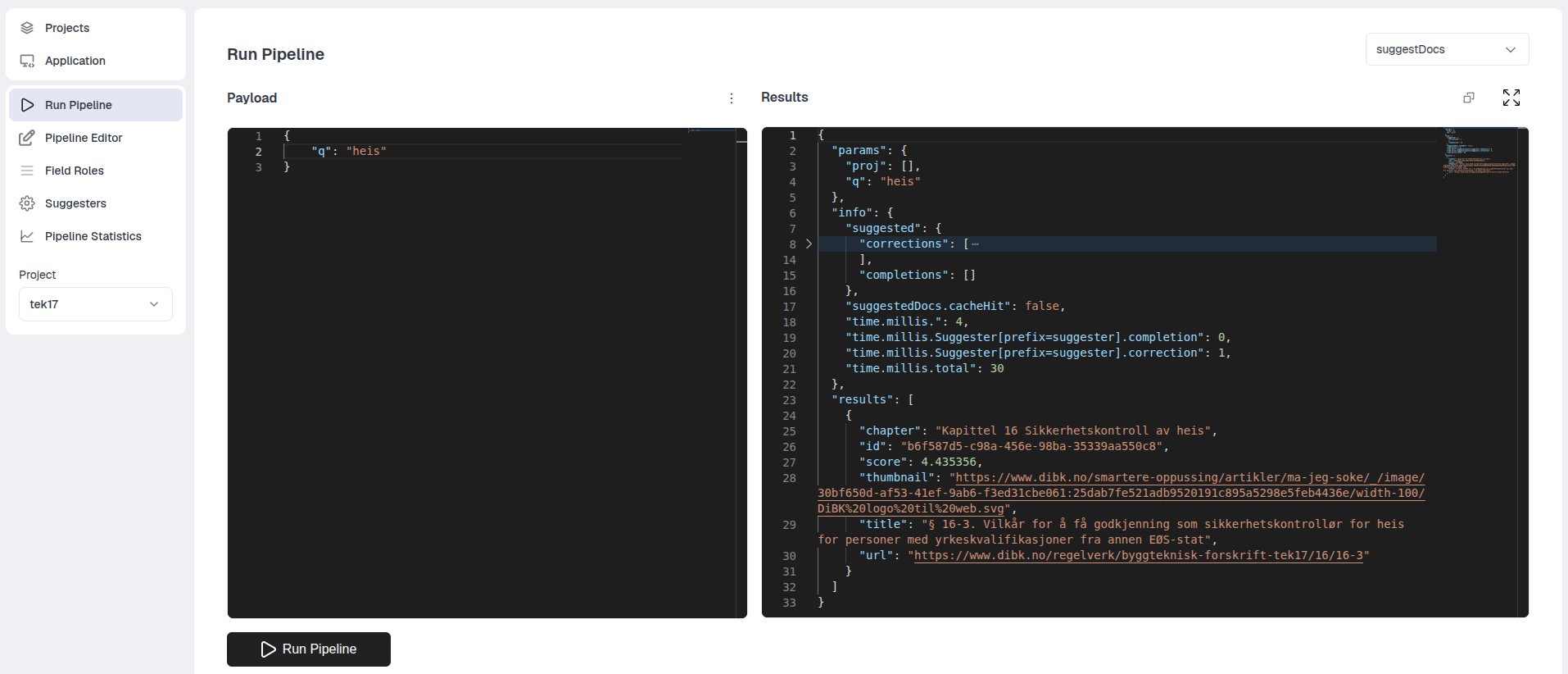 Suggest docs example