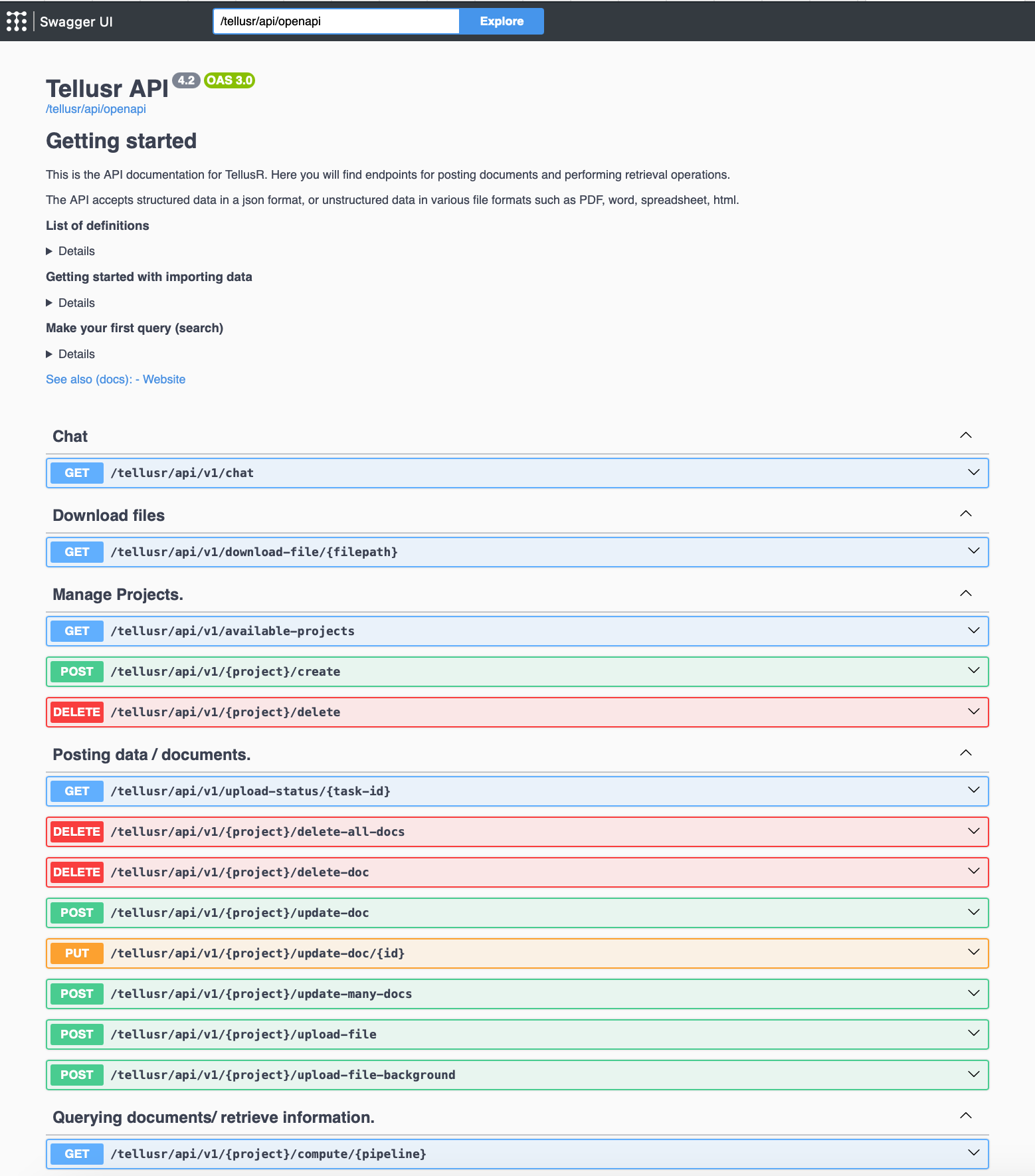 API